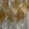 Aurelia Hand-Made Glass Feather Chandelier | Modern Cascading Amber Glass Pendant Light thumbnail 4