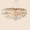 Branching Brass & Teardrop Glass Chandelier | Organic Tree-Form Suspension thumbnail 1