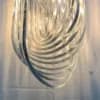 Crystal Ring Pendant Light | Modern Steel & Crystal Accent thumbnail 5