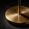 Curva Brass Floor Lamp | Arc Linen Shade Accent Light thumbnail 3