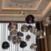 Lava Melt Molten Acrylic Pendant Cluster | Custom Modern Chandelier thumbnail 3