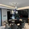Lava Melt Molten Acrylic Pendant Cluster | Custom Modern Chandelier thumbnail 4