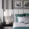 Alabaster Stone & Brass Table Lamp | Natural Stone Accent Light thumbnail 3