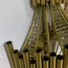 Mirror Gold Tube Wall Sconce | Polished Steel & Crystal Detail thumbnail 4