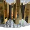 Modern Crystal Ring Chandelier | Stainless Steel & Crystal Flush Mount thumbnail 3